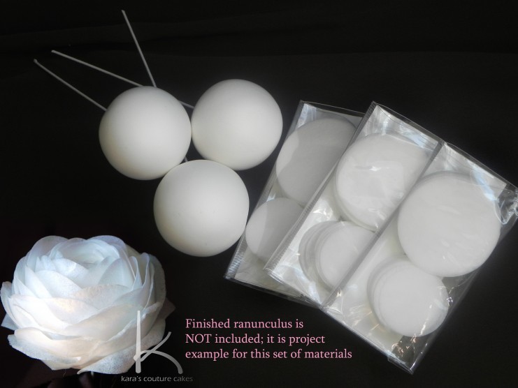 Wafer Paper Ranunculus Kit Wafer Paper Ranunculus Kit