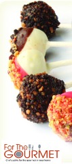 For The Gourmet Cheesecake Lollipops by Chef David Burke