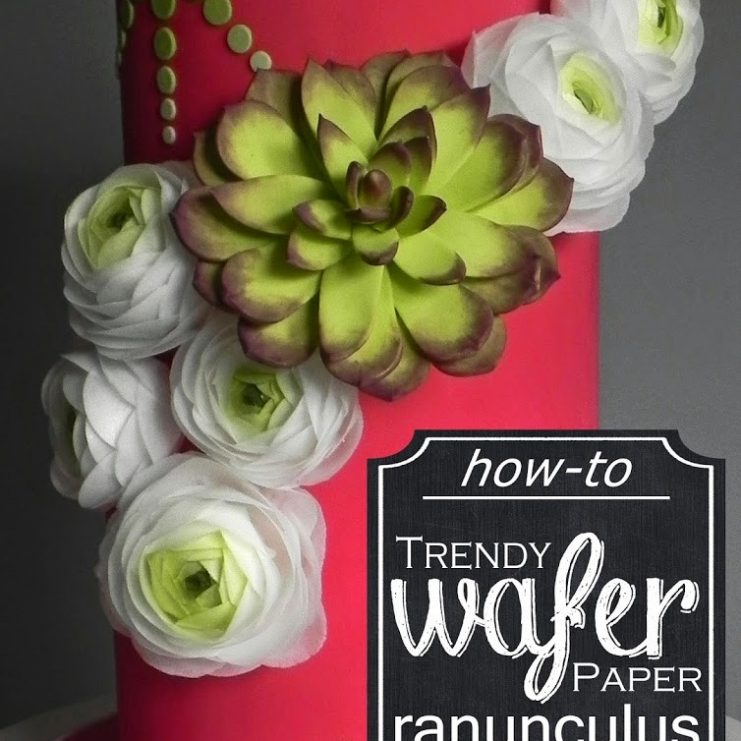 Wafer Paper Ranunuculus Tutorial