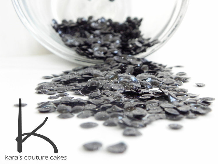 Applying Those Lovely Edible Gelatin Sequins Applying Those Lovely Edible Gelatin Sequins