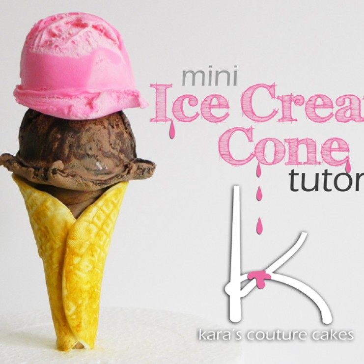 Mini Modeling Chocolate Ice Cream Cone Tutorial