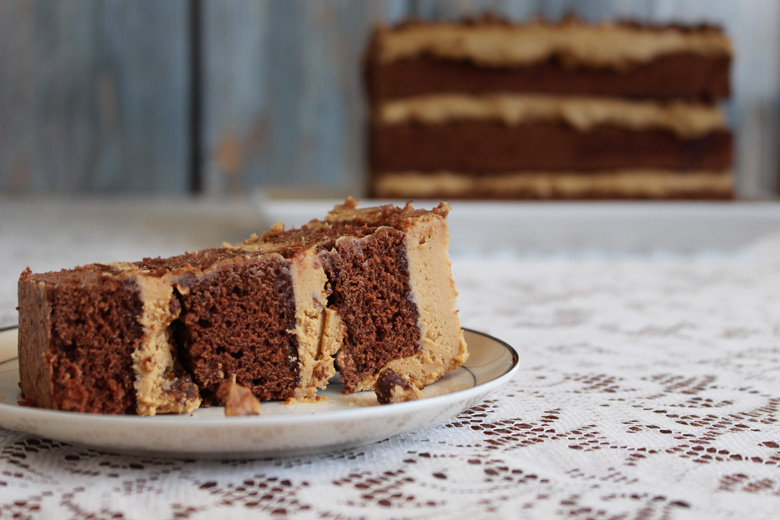 Chocolate, Pecan and Salted Caramel Cake Chocolate, Pecan and Salted Caramel Cake