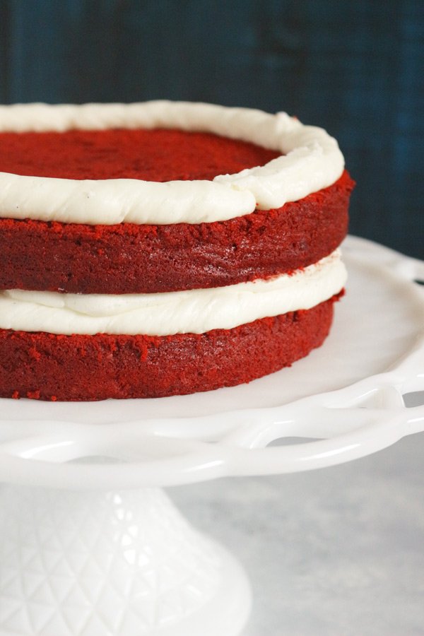 The last Red Velvet Cake recipe you'll ever need. Based on Kara's Perfect Vanilla Cake recipe and method, this is the most sinful Red Velvet ever!