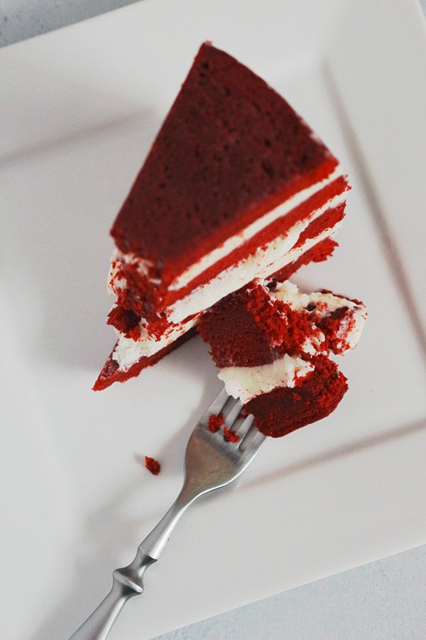 The last Red Velvet Cake recipe you'll ever need. Based on Kara's Perfect Vanilla Cake recipe and method, this is the most sinful Red Velvet ever!