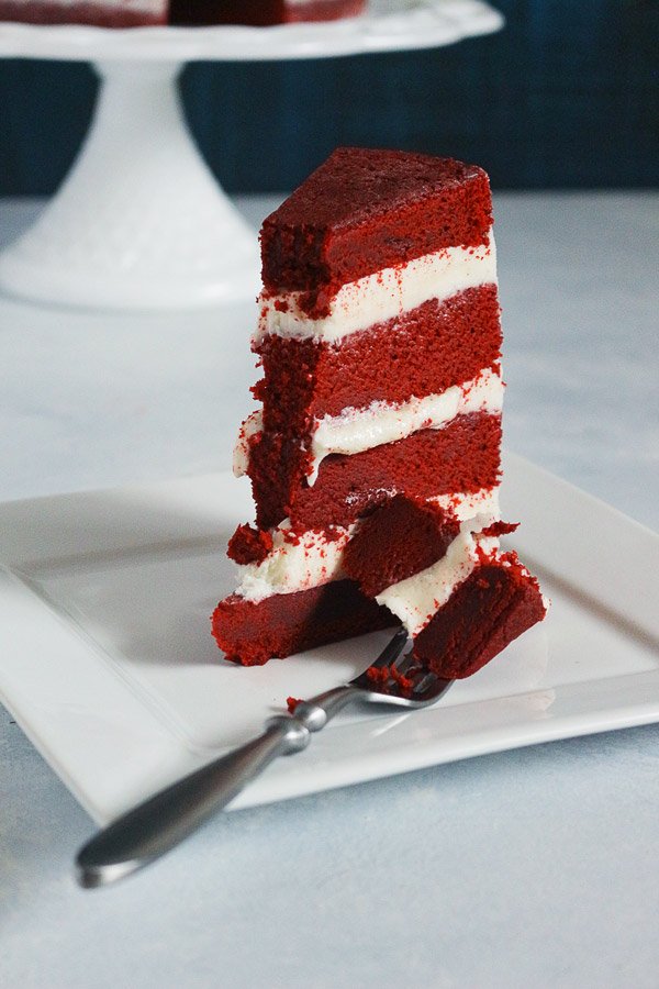 The last Red Velvet Cake recipe you'll ever need. Based on Kara's Perfect Vanilla Cake recipe and method, this is the most sinful Red Velvet ever!