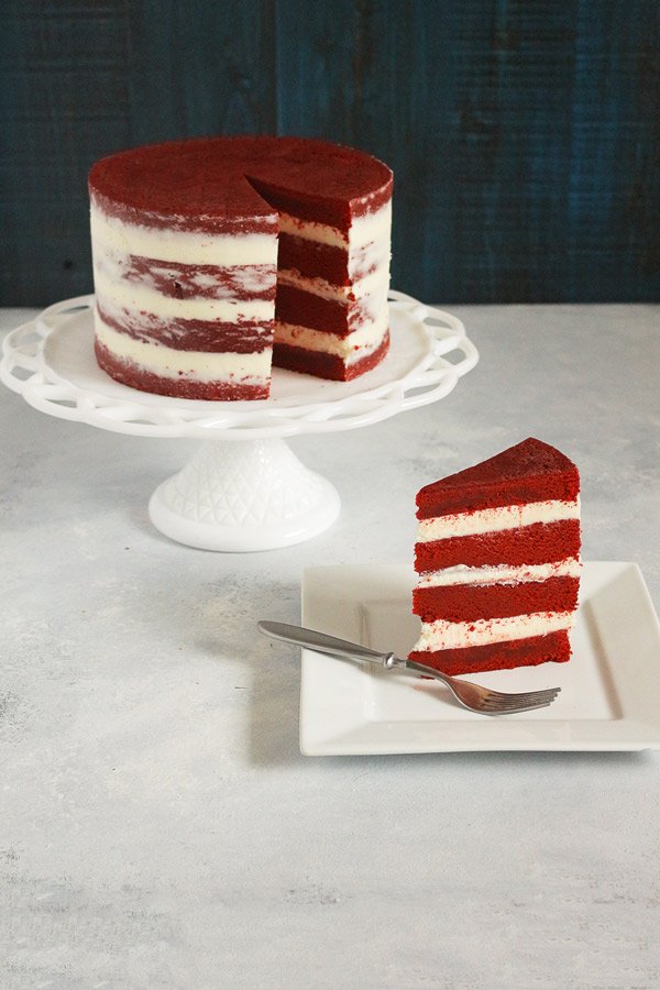 The last Red Velvet Cake recipe you'll ever need. Based on Kara's Perfect Vanilla Cake recipe and method, this is the most sinful Red Velvet ever!