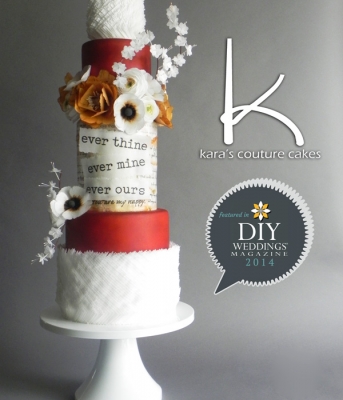 DIY Weddings Magazine Cake, Winter 2014