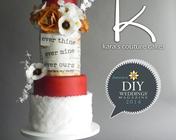 DIY Weddings Magazine Cake, Winter 2014