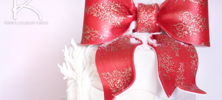 Winter Christmas Cake Tutorial