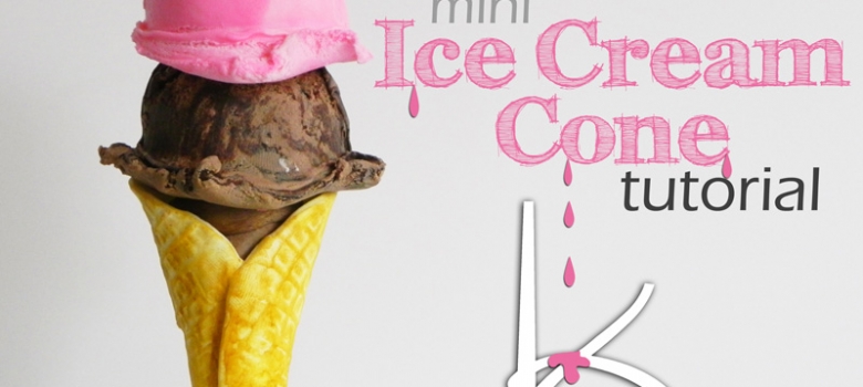 Tutorial: Mini Modeling Chocolate Ice Cream Cone… Two Scoops, Please!