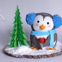 Snowy the Penguin Cake Tutorial