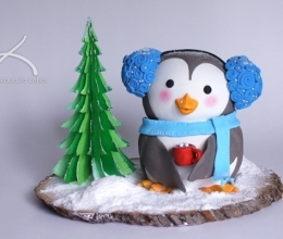 Snowy the Penguin Cake Tutorial