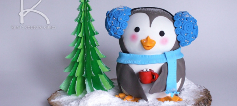 Snowy the Penguin Cake Tutorial