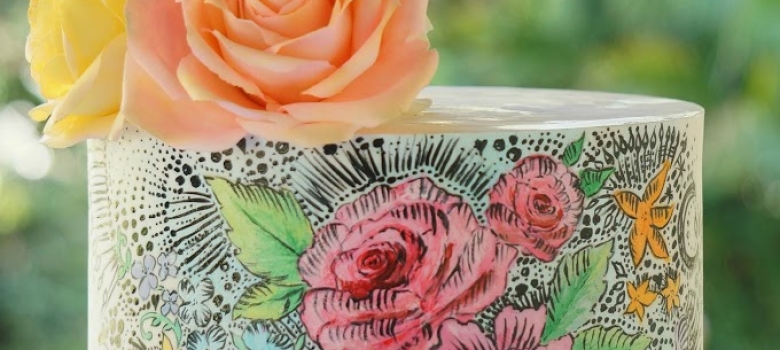 Jess Atkins of Rosy Cakes and the Phone-doodle Cake