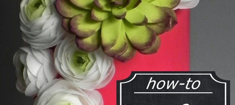 Wafer Paper Ranunculus Tutorial