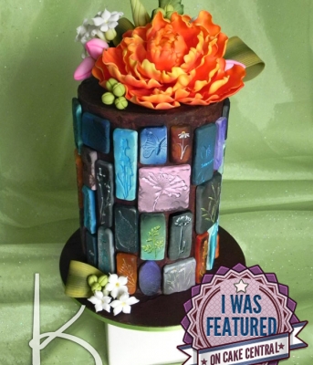 Spring, Stones, and Chocolate Ganache Cake