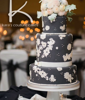 Wafer Paper Rose Bouquet Cake